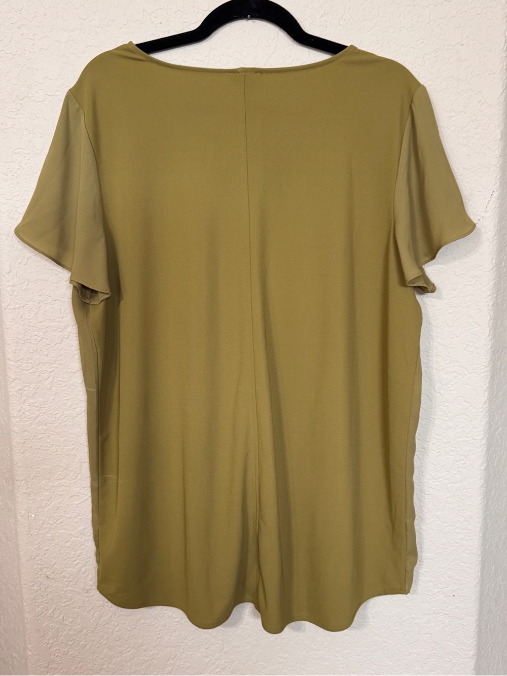 Ann Taylor Chartreuse Green Classic Top Size XL - Picture 2 of 4